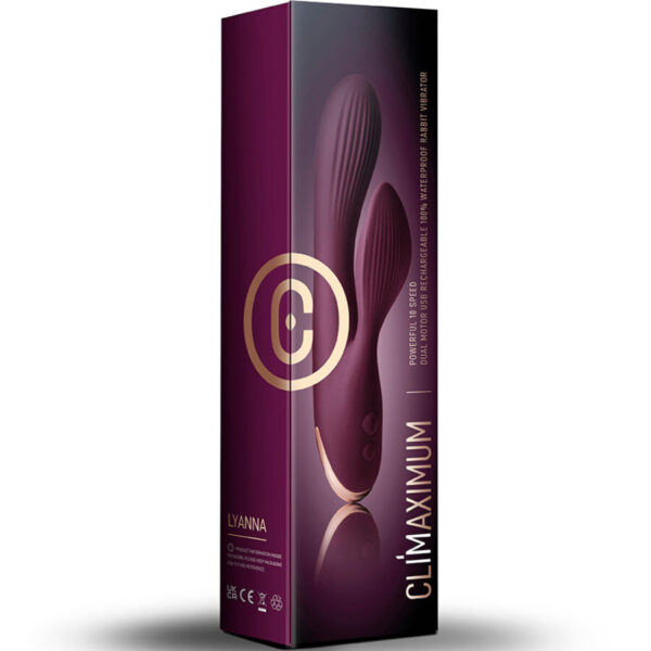 Climaximum Lyanna — Rabbit Vibrator, Rechargeable, Burgundy — Clitoral Stimulators — view 3