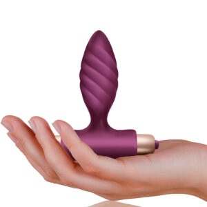 Climaximum Oryx Twisted — Vibrating Butt Plug, Silicone, Burgundy — Anal — view 2