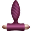 Climaximum Oryx Twisted — Vibrating Butt Plug, Silicone, Burgundy — Anal