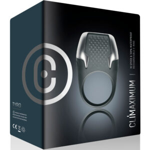 Climaximum Tyro — Vibrating Cock Ring, Rechargeable, Grey — Cock Rings — view 3