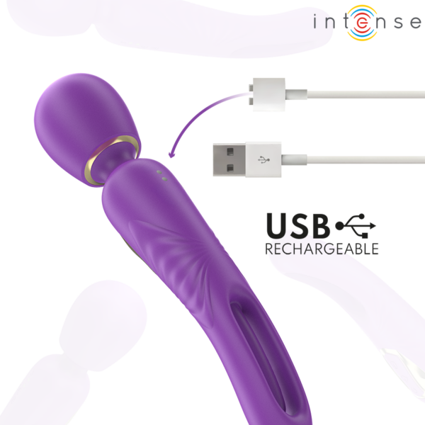 Intense Christy — Wand Massager, Waterproof, Purple — Handheld Massagers — view 7
