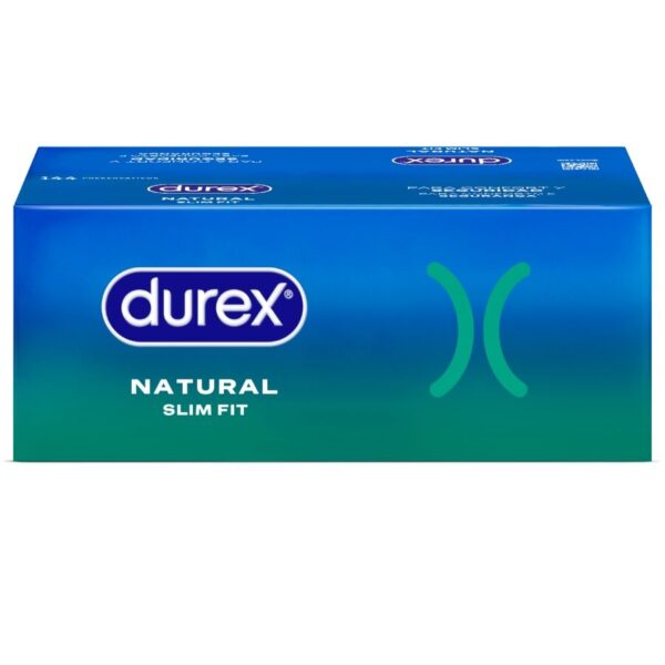 Durex Natural Slim Fit Basic — Snug Fit Condoms, 144 Pack — Bulk Condom Packs — view 2