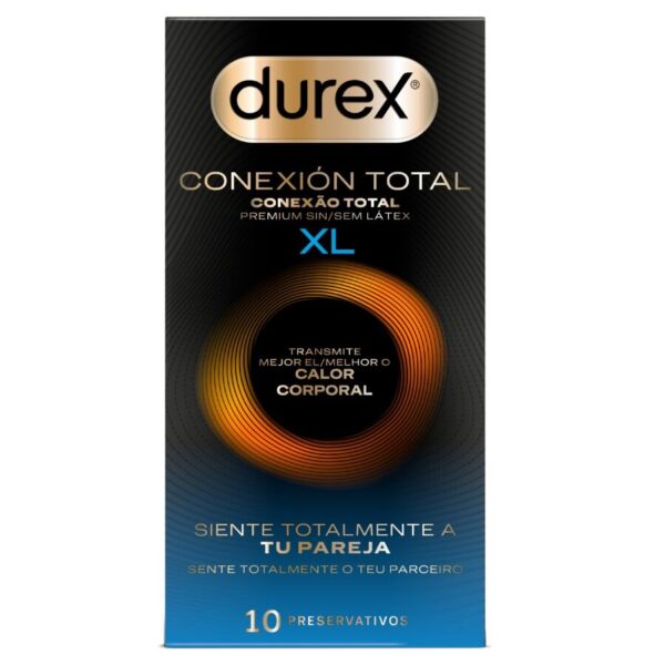Durex Total Connection XL — XL Condoms, 10 Pack — Condom Multipacks
