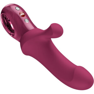 Fun Factory Bi Stronic Curve — Thrusting Vibrator, Wine Red — Rabbit Vibrators — view 2