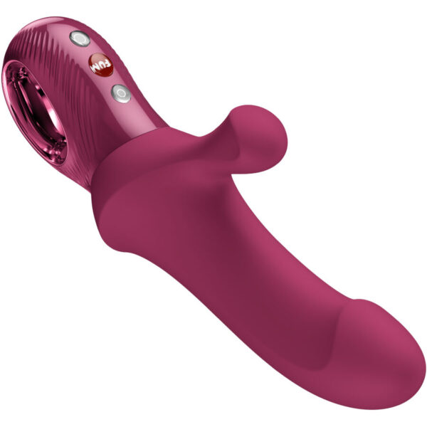 Fun Factory Bi Stronic Curve — Thrusting Vibrator, Wine Red — Rabbit Vibrators — view 2