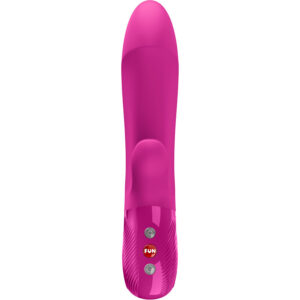 Fun Factory Bi Stronic Embrace — Thrusting Vibrator, Magenta — Rabbit Vibrators — view 3