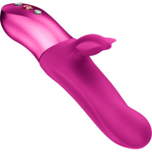Fun Factory Bi Stronic Fusion — Thrusting Vibrator, Magenta — Clitoral Stimulators — view 3