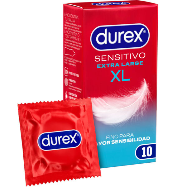 Durex Sensitive XL — XL Condoms, 10 Pack — Condom Multipacks