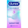 Durex Invisible Extra Lube — Ultra Thin Condoms, 12 Pack — Condom Multipacks