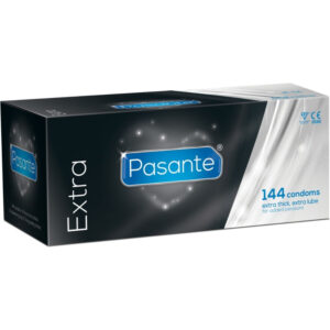 Pasante Extra — Thick Condoms, 144 Pack, Box — Bulk Condom Packs