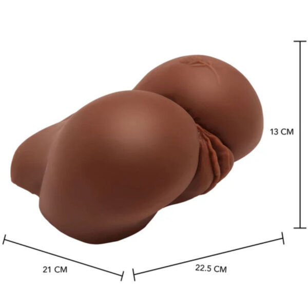 Act Big Ass — Vibrating Masturbator, Waterproof, Brown — Manual Strokers — view 3
