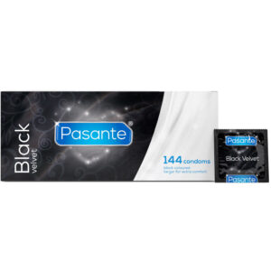 Pasante Black Velvet — Coloured Condoms, 144 Pack — Bulk Condom Packs — view 2