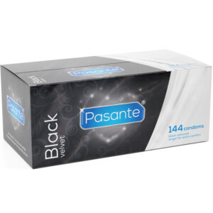 Pasante Black Velvet — Coloured Condoms, 144 Pack — Bulk Condom Packs