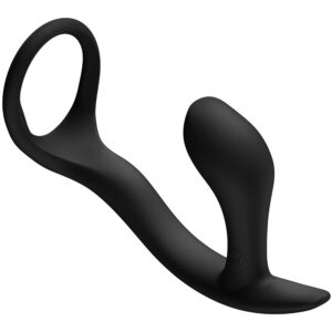 Fun Factory Bootie Ring — Cock Ring, Butt Plug, Black — Cock Rings with Plug — view 2