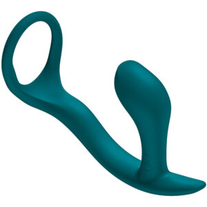 Fun Factory Bootie Ring — Cock Ring, Butt Plug, Bottle Green — Cock Rings with Plug — view 2