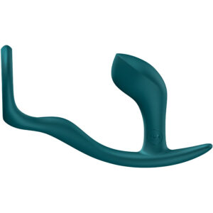Fun Factory Bootie Ring — Cock Ring, Butt Plug, Bottle Green — Cock Rings with Plug — view 3