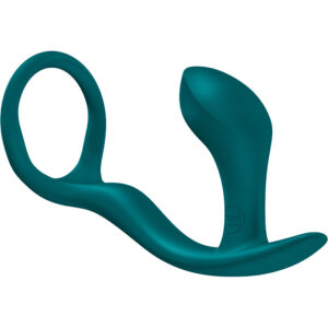 Fun Factory Bootie Ring — Cock Ring, Butt Plug, Bottle Green — Cock Rings with Plug