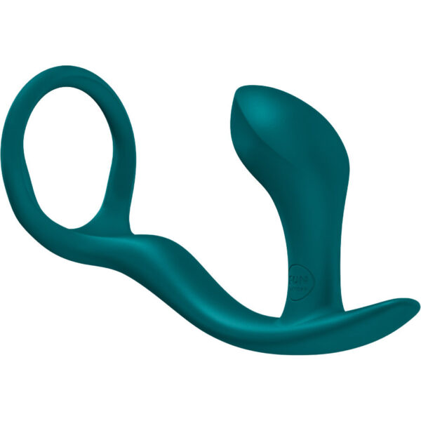 Fun Factory Bootie Ring — Cock Ring, Butt Plug, Bottle Green — Cock Rings with Plug