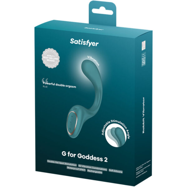 Satisfyer G for Goddess 2 — Rabbit Vibrator, Waterproof, Green — G-Spot Vibrators — view 3