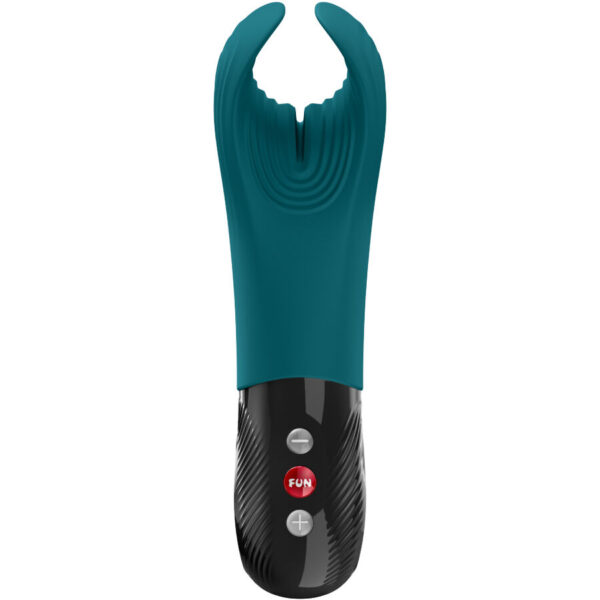 Fun Factory Manta — Vibrating Masturbator, Bottle Green — Clitoral Stimulators — view 2
