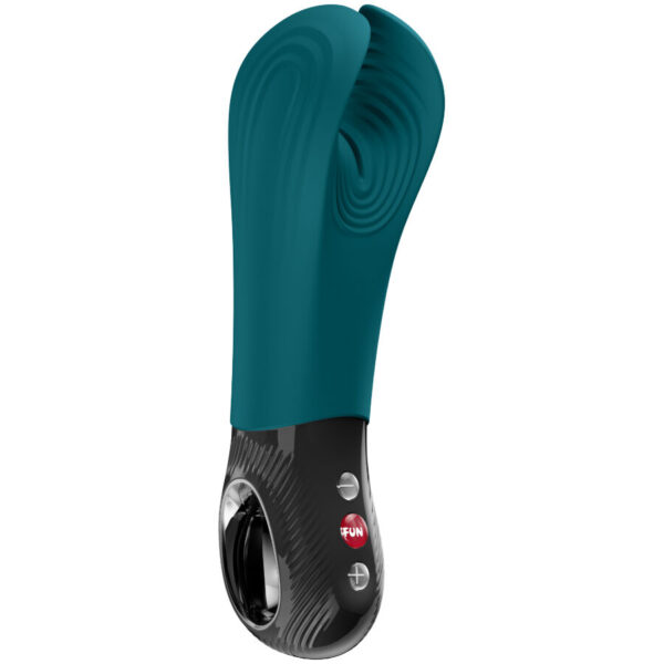 Fun Factory Manta — Vibrating Masturbator, Bottle Green — Clitoral Stimulators — view 3