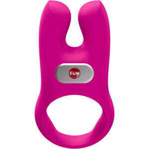Fun Factory Nos Classic — Vibrating Cock Ring, Silicone, Magenta — Cock Rings — view 3
