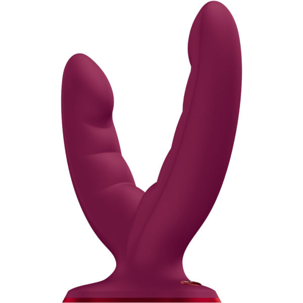 Fun Factory Ryde — Double Dildo, Suction Cup, Wine Red — Dildos — view 2