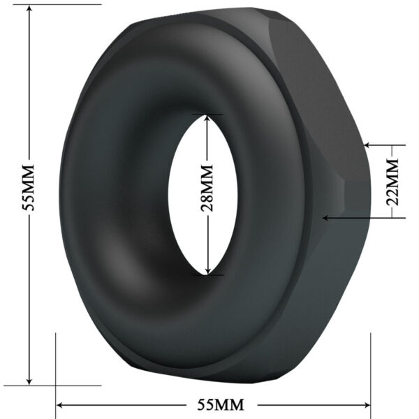 Crazy Bull Jarvius Model 14 — Cock Ring, Silicone — Classic Cock Rings — view 5