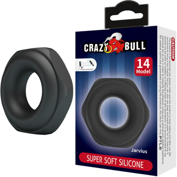 Crazy Bull Jarvius Model 14 — Cock Ring, Silicone — Classic Cock Rings — view 6