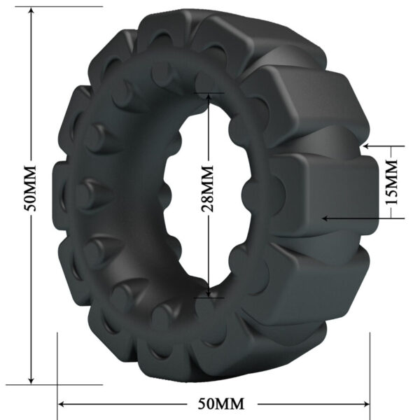 Crazy Bull Laiden Model 5 — Cock Ring, Silicone — Classic Cock Rings — view 5