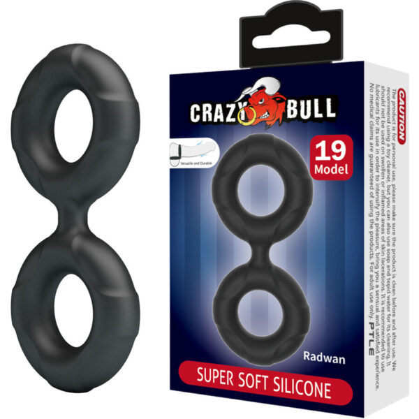 Crazy Bull Radwan Double Model 19 — Cock Ring, Silicone — Classic Cock Rings — view 5