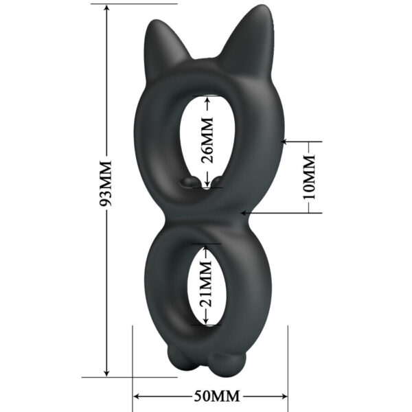 Crazy Bull Toran Double Model 20 — Cock Ring, Silicone — Classic Cock Rings — view 6