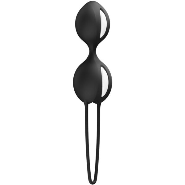 Fun Factory Smartballs Duo — Kegel Balls, Silicone, Black — Ben Wa Balls