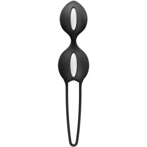 Fun Factory Smartballs Duo — Kegel Balls, Silicone, Black — Ben Wa Balls — view 3