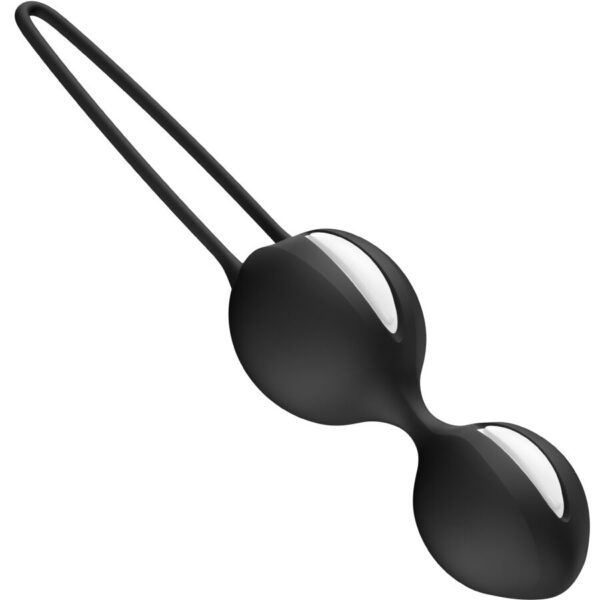 Fun Factory Smartballs Duo — Kegel Balls, Silicone, Black — Ben Wa Balls — view 2