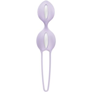 Fun Factory Smartballs Duo — Kegel Balls, Silicone, Purple — Ben Wa Balls — view 2