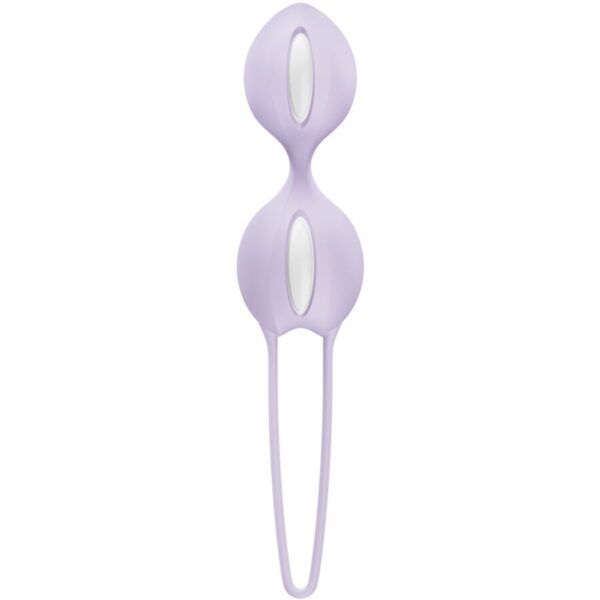 Fun Factory Smartballs Duo — Kegel Balls, Silicone, Purple — Ben Wa Balls — view 2