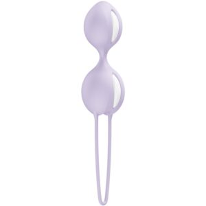 Fun Factory Smartballs Duo — Kegel Balls, Silicone, Purple — Ben Wa Balls