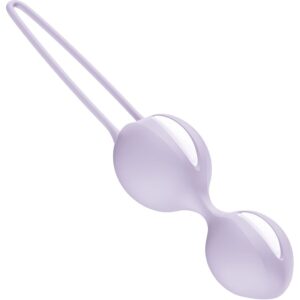 Fun Factory Smartballs Duo — Kegel Balls, Silicone, Purple — Ben Wa Balls — view 3