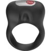 Fun Factory Steady — Vibrating Cock Ring, Silicone, Black — Cock Rings