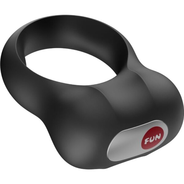 Fun Factory Steady — Vibrating Cock Ring, Silicone, Black — Cock Rings — view 3