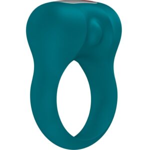 Fun Factory Steady — Vibrating Cock Ring, Silicone, Bottle Green — Cock Rings — view 3
