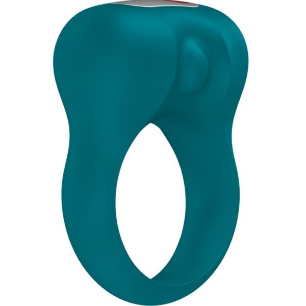 Fun Factory Steady — Vibrating Cock Ring, Silicone, Bottle Green — Cock Rings — view 3