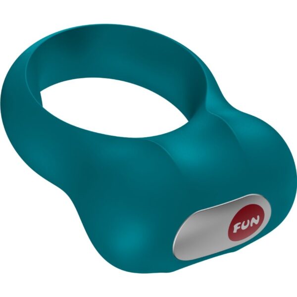 Fun Factory Steady — Vibrating Cock Ring, Silicone, Bottle Green — Cock Rings — view 2