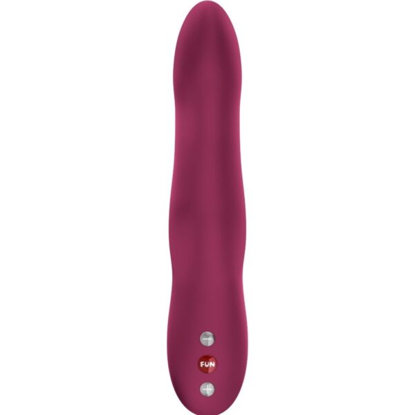 Fun Factory Stronic Wave — Thrusting Dildo, Wine Red — Dildos