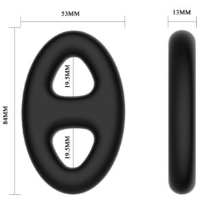 Crazy Bull Double Oval — Cock Ring, Silicone — Classic Cock Rings — view 2
