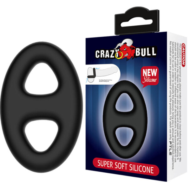 Crazy Bull Double Oval — Cock Ring, Silicone — Classic Cock Rings — view 6