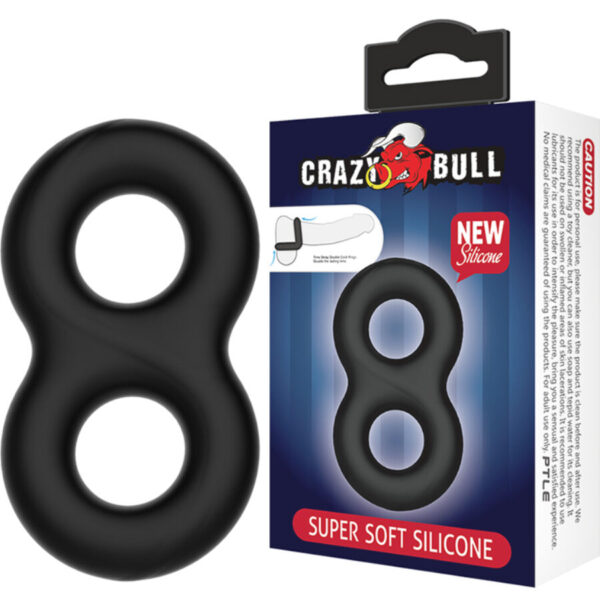 Crazy Bull Double Infinity — Cock Ring, Silicone — Classic Cock Rings — view 6
