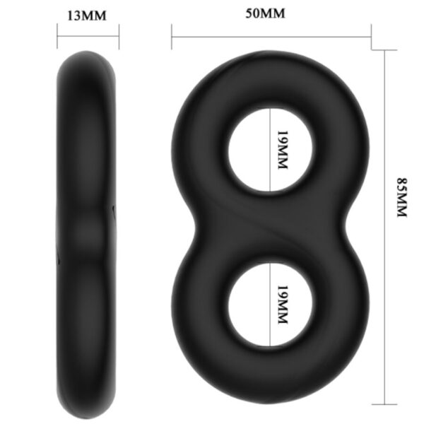 Crazy Bull Double Infinity — Cock Ring, Silicone — Classic Cock Rings — view 5