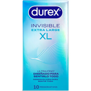 Durex Invisible XL — Ultra Thin Condoms, 10 Pack — Condom Multipacks
